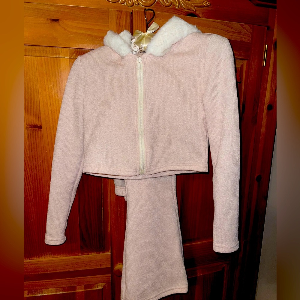 SHEIN Girls Size 10–11 Y Brand New Never worn Two piece crop jacket/flare pants